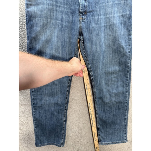 Wrangler Jeans Mens 34x30 Blue Denim Regular Fit Flex Workwear Skater Grunge * - Picture 4 of 10